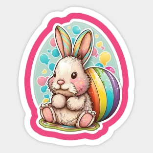 Cute Easter Bunny Sticker